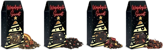 Zestaw świątecznych herbat w pudełkach 4szt.