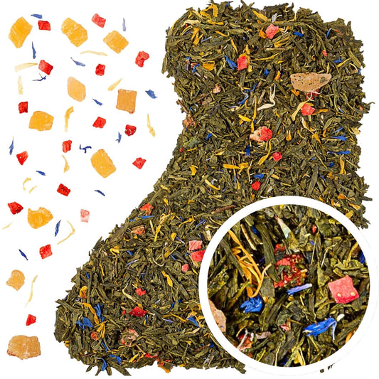 Blue Garden 50 g herbata zielona z owocami tropikalnymi i nutą kwiatów