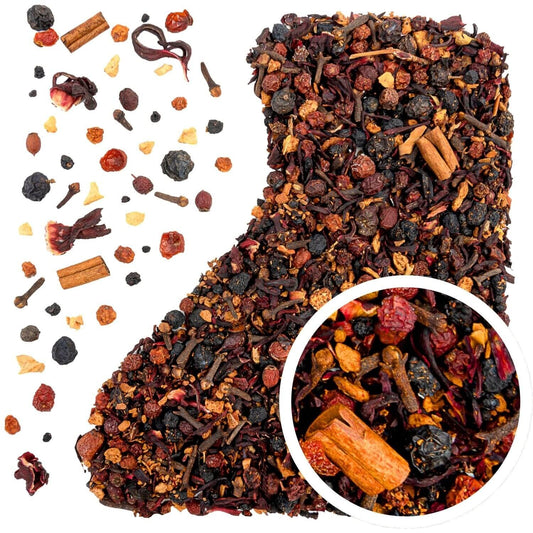 Grzaniec mieszanka 50 g - herbata owocowa rozgrzewająca zimowa z przyprawami i jagodą