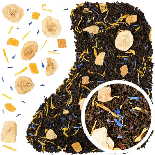 African queen 50 g - herbata czarna liściasta ceylon banan ananas bławatek