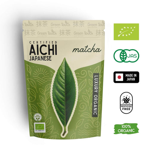 Herbata matcha japońska Aichi Luksusowa 50 g certyfikowana BIO Green Touch