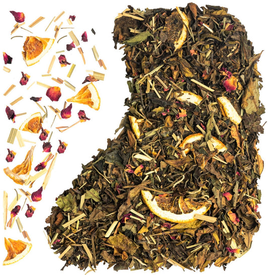 Róża z pomarańczą